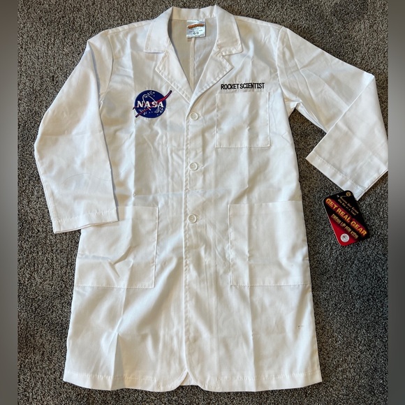 NASA Junior Rocket Scientist Lab Coat, Size 6-8 Dress up - Picture 4 of 8